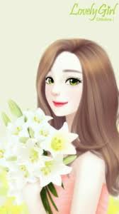 .imut, cute dan cantik akan semakin melengkapi koleksi gambar animasi bergerak meme lucu emo yang keren dan bikin gemes kamu. Wallpaper Animasi Korea Hair White Skin Beauty Flower 194544 Wallpaperuse
