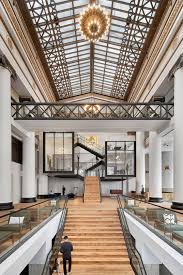 Expensify Office Portland Interior Metal Walls 3mm Aluminum Hampton Brass Workplace Interior Architecture Metal Cladding Cladding Architecture