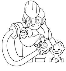 Main attack (hands of stones): Brawl Stars Coloring Pages Print Them For Free