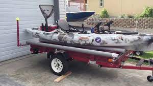 Trailers will also act as a kayak storage rack, so your kayaks are always ready to go. Harbor Freight Double Kayak Trailer Build Use 1 Or 2 Kayaks Youtube