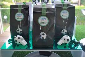 Soccer Baby Shower Party Ideas Photo 8 Of 19 Soccer Baby Showers Football Baby Shower Football Baby Shower Theme