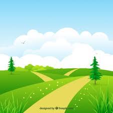 People, vegetation animals,sky, objects, cars, vehicles, graphics, icons. Natural Meadow Background Clipart Disney Background Neutral Nursery Art