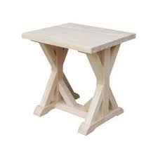 International Concepts Farmhouse Unfinished End Table Ot 3e The Home Depot In 2020 Farmhouse End Tables Diy End Tables Wood End Tables