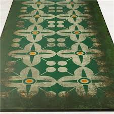 Flower Power Indoor Outdoor Floorcloth In The Kitchen Floor Cloth Painted Floors Home Decor