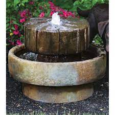 Extra large babbling basalt fountain. Millstone Fountain Fountainwise