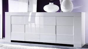 Vente en ligne de meubles italiens et plus encore, de décoration et d'électroménagers. Magao Bahut Design En Bois 4 Portes Blanc Laque Mobilier Moss