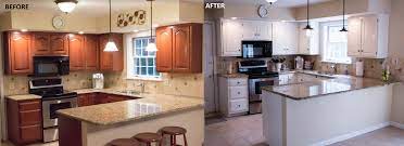 Talk about the difference some paint makes! Painting Kitchen Cabinets Before And After Two Dudes Painting