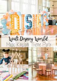 Kinyanco 3 rows colorful mickey mouse garland disney theme garland banner for birthday party decoration, room decor, baby shower, classroom decoration. All You Need To Know To Host The Ultimate Magic Kingdom Themed Party The Hurried Hostess