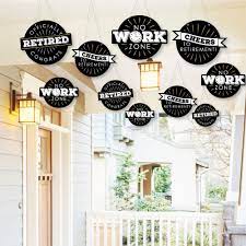 Retirement party ideas for the offices, workplaces, restaurants and home parties. Hanging Happy Retirement Outdoor Hanging Decor Retirement Party Decorations 10 Pieces Amazon In Toys Games