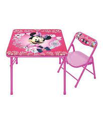 jakks pacific minnie mouse junior table folding chair zulily