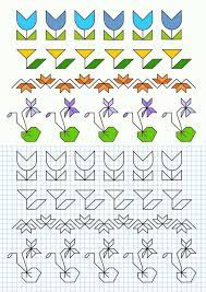 Cornicette Per Bambini A Quadretti Foto 19 41 Disegni Di Scarabocchio Origami Geometrici Disegno Per Bambini