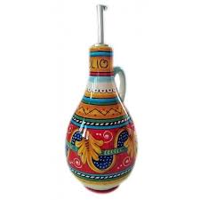 Olive Oil Bottle Ponza Sberna Olive Oil Bottles Italian Ceramics Oil Bottle