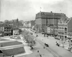 C 1910 Pennsylvania Avenue West From The Old Post Office Washington D C Willard Hotel Old Washington Old Photos
