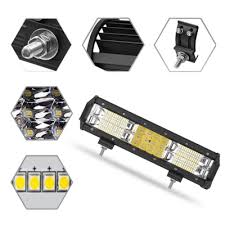 7d 12 Inch Combo Beam Led Work Light Bar 180w 18000lm Flood And Spot Three Rows Osram Led Car Light For Off Road Truck Atv Suv 4wd Car Beautifulhalo Com