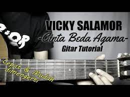 Gitar Tutorial Vicky Salamor Cinta Beda Agama Mudah Cepat Dimengerti Untuk Pemula Youtube