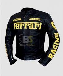 Ferrari Onyx Black Leather Jacket Winter Leather Jackets Leather Jacket Men Motorbike Jackets
