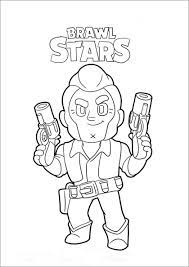 Kleurplaat lunar sprout brawl stars; Brawl Stars Coloring Page Bull Coloringbay