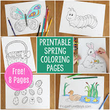 Spring Coloring Pages Frugal Fun For Boys And Girls