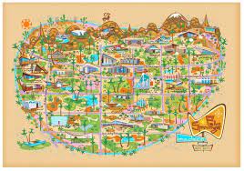 Spots Illustrated Nat Reed S Modern Map Of Palm Springs Palm Springs Map Modernism Week Palm Springs Map Design