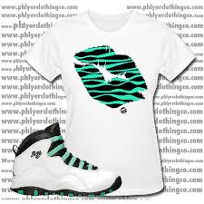 Air Jordan Shirt Black And White Nike Air Jordan 10 Retro X Gg Gs White Verde Black Bleached Turquoise T Shirt Black And White Tees Bleach T Shirts Black And White Shirt