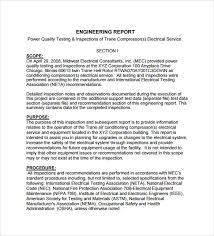 Engineering Inspection Report Template 1 Professional Templates Report Template Professional Templates Templates