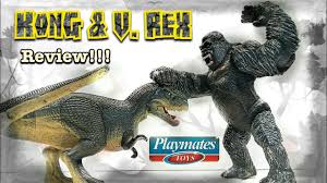The monster that hunts kong! Playmates King Kong Juvenile V Rex Review Youtube