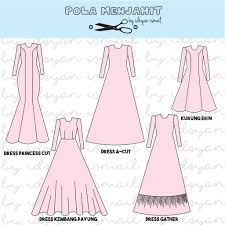Memang mama tak boleh nak update blog ada je permintaannya. Pola Dress Princess Cut Pola Dress Berpanel Pola Dress Pengantin Shopee Malaysia