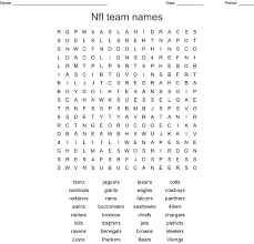 10 exciting nfl teams word searches kitty baby love