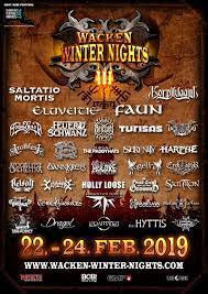 Browse the list of upcoming concerts, and if you can't find your favourite artist, track them and let songkick tell you when they are. Wacken Winter Nights Wacken Winter Nights 2019 10 More Bands Are Completing The Line Up