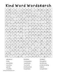Wordsearch For Kindness Teaching Kindness Kindness Lessons Character Education Lessons