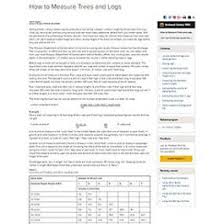 How To Measure Trees And Logs Mu Extension