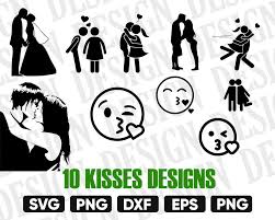 Black And White Kiss Clipart Kiss Svg Couple Silhouette Kissing Svg Kiss Silhouette Kiss Vector Couple Clipart Kiss Clipart Kissing Couple Lovers Svg Dxf Png Couple Clipart Couple Silhouette Kissing Silhouette