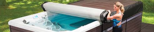 Sick of having a soggy spa cover that's too heavy to lift? End 2 End Swim Spa Covers Capital Hot Tubs