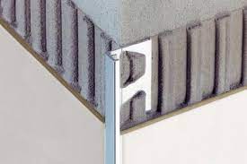 Metal square edge tile edging trim Schluter Jolly Tile Edge Protection Profiles Psc Pro Supply Center