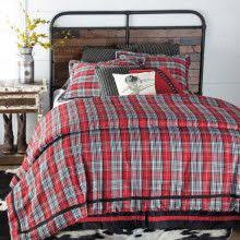 Black And White Plaid Comforter Set Williamsport Red And Black Plaid Comforter Set By Woolrich Comforter Sets Rustic Bedroom Design Rustic Bedroom