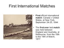 — usa clears the zone and that'll do it. Cricket Origin Of Cricket Evidence Suggests It Was Played In England In The 12th 13th Century In 1744 The London Cricket Club Produced What Are Recognizably Ppt Download