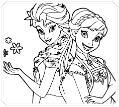 Dibujos Grandes De Frozen Para Colorear E Imprimir Novocom Top Colorea a las hermanas anna y elsa. frozen para colorear e imprimir