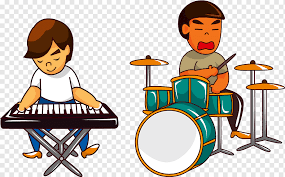 Bermain musik melatih kedisiplinan pada anak. Kartun Musik Rock Band Ansambel Musik Rock Bermain Drum Piano Fotografi Bebas Royalti Png Pngwing