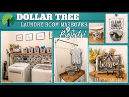 Dollar Tree Laundry Room Makeover 9 Diy Projects Youtube Laundry Room Decor Diy Laundry Room Makeover Room Makeover