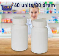 Pharmacy Prescription Vials, White Pill Bottle, 80 Dram Mega Pro Child  Resistant Caps, Caps Included, Pack of 60 (Pill Container, Pharmacy Bottle,  ...