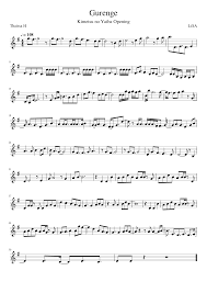 Free easy violin sheet music with piano accompaniment for advancing students. Gurenge Sheet Music For Violin Solo Musescore Com