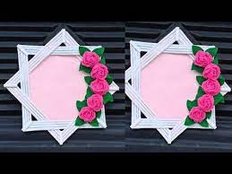 Terima kasih sudi like page kami guysss. Ide Kreatif Membuat Bingkai Foto Dari Kertas Photo Frame Youtube Kerajinan Bunga Kerajinan Koran Bingkai Foto