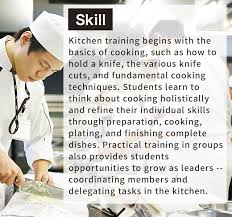 Proper knife training can help minimize the risk of personal injury and keep your kitchen running smoothly. Tsuji Culinary Institute Tsujicho Group School Description Site