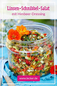 Linsen Schnibbel Salat Rezept Lecker Linsensalat Leckere Salate Vorspeisen Rezepte