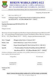 Contoh surat undangan rapat perusahaan. 55 Contoh Undangan Rapat Pemilihan Rt Gratis Contoh Undangan