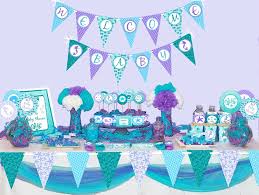 There are a lot of great ideas such as balloons, streamers, piñatas, banners and hats with similar under the sea motif. Mermaid Theme Baby Shower Ideas Online