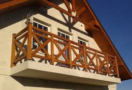 Balkongelander Aus Holz Railings Outdoor Porch Railing House