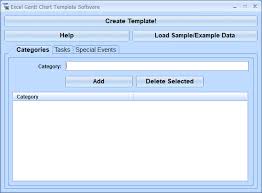 Excel Gantt Chart Template Software Windows 10 Screenshot