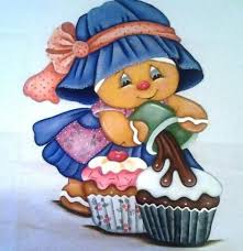 Cupcake Pintura De Natal Pinturas Pintura Em Tecido