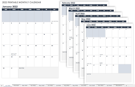 15 Free Monthly Calendar Templates Smartsheet